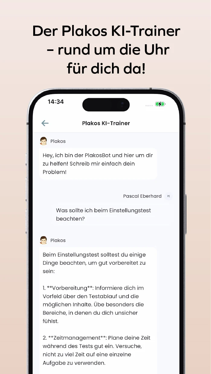 Plakos Prüfungstrainer screenshot